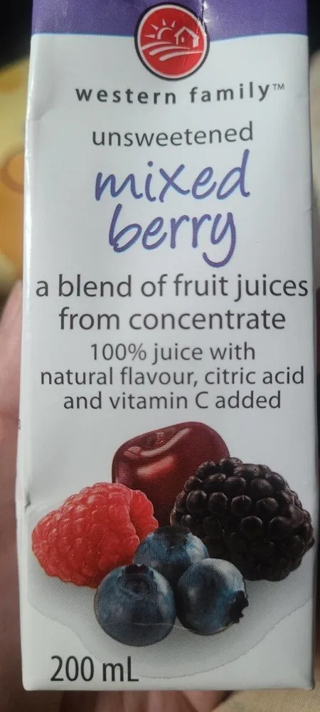 Mixed berry juice