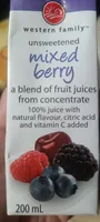 Mixed berry juice