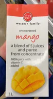Unsweetened mango juice
