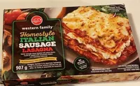 Homestyle italian sausage lasagna