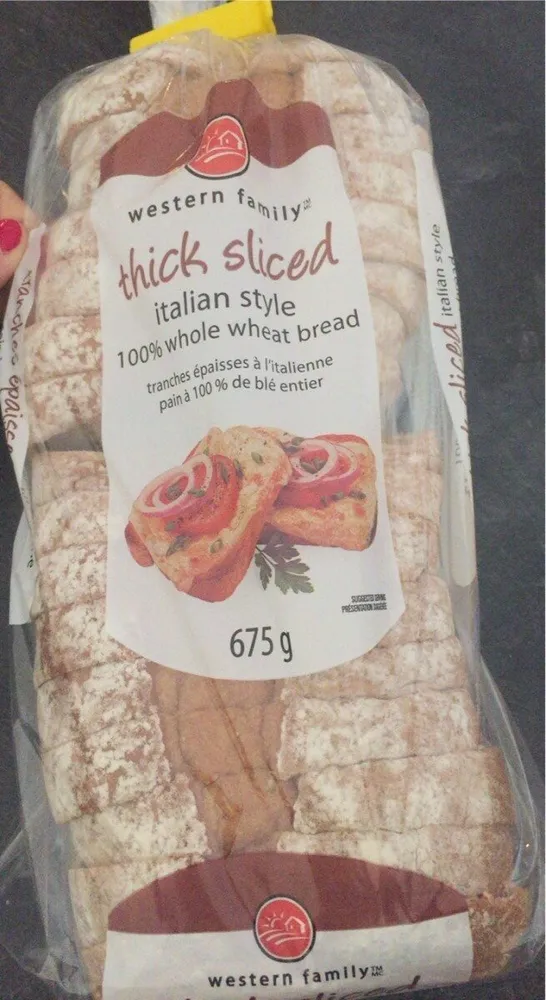 Italian style 100% whole weat bread