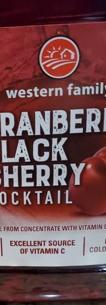 Cranberry black cherry cocktail