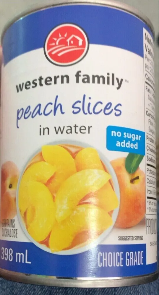 Peach Slices in water