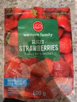 Sliced strawberries