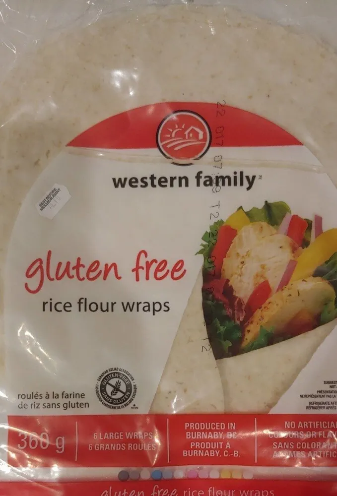 Gluten Free Rice Flour Wraps
