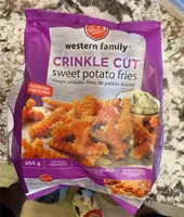 Crinkle Cut sweet potatoe fries