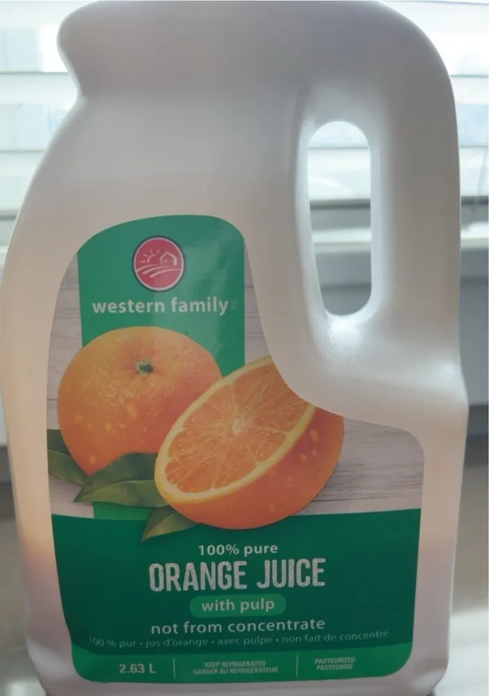 100% Orange Juice with Pulp