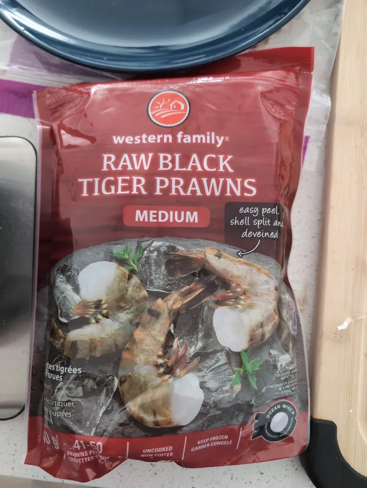 RAW BLACK TIGER PRAWNS