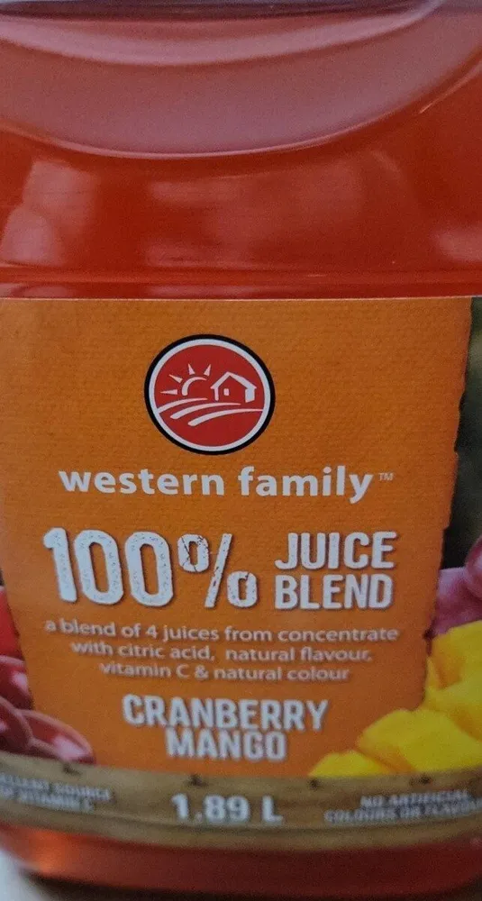 Crandberry Mango Juice Blend