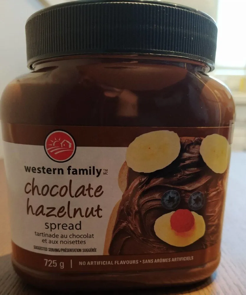 Tartinade au chocolat et aux noisettes
