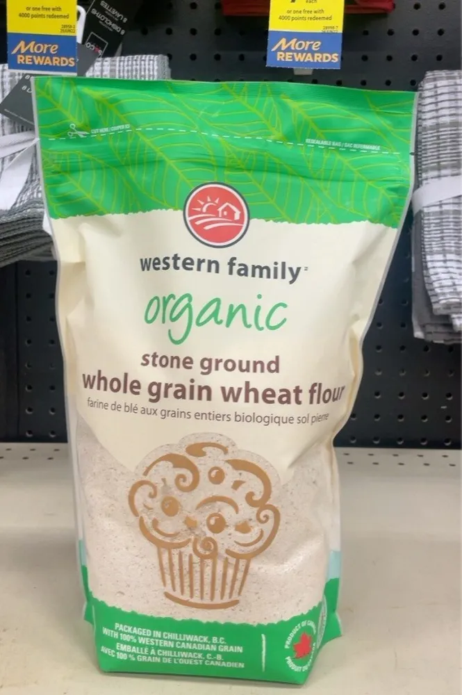 Stone ground whole grain wheat flour