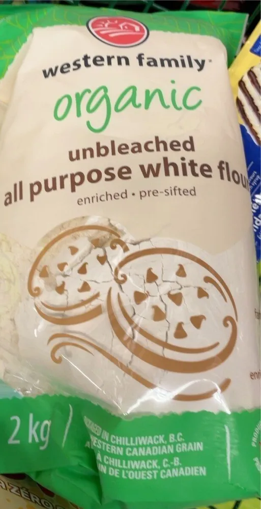 Organic unbleached all purpose flour enriched