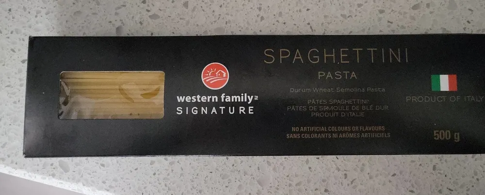 Spaghettini pasta
