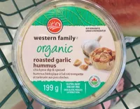 Organic roasted garlic hummus