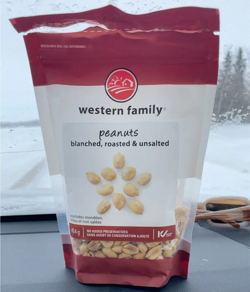peanuts, blanched, roasted & unsalted