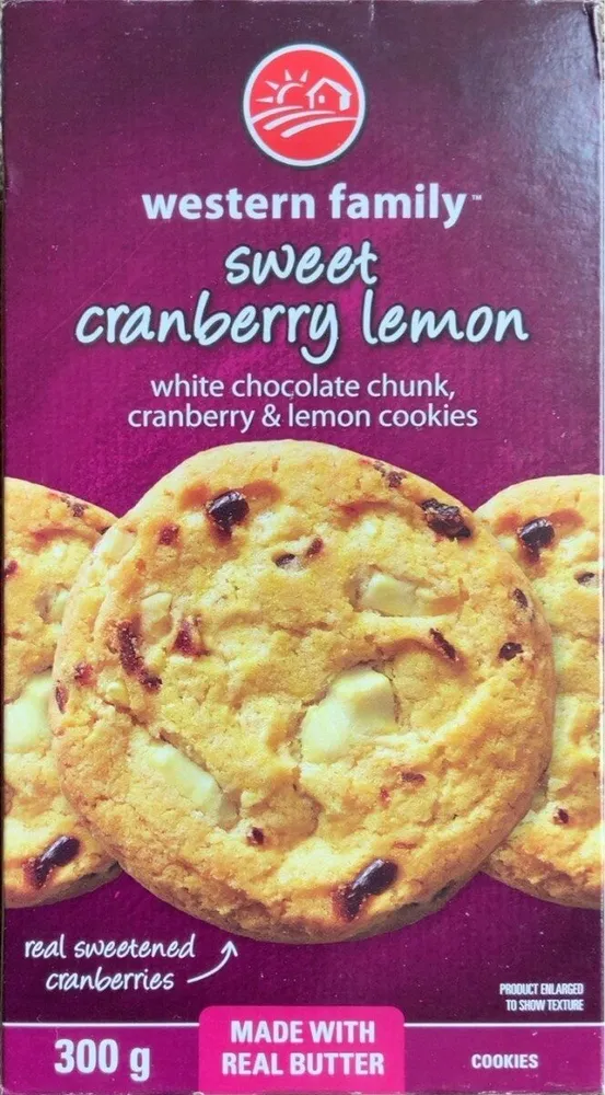 Sweet Cranberry Lemon cookies