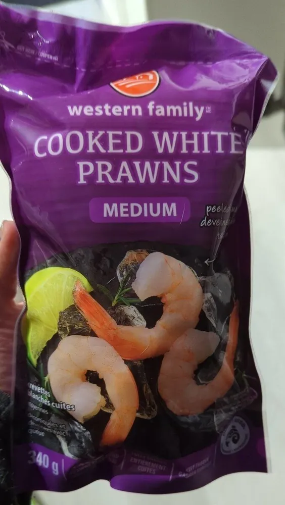 Cooked White Prawns