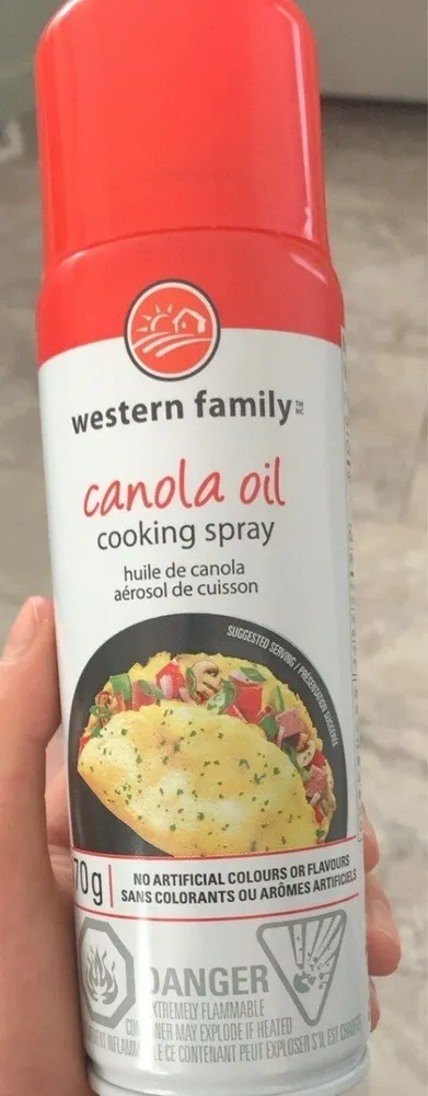 Canola oil cooking spray