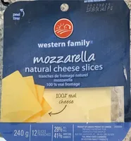 Mozzarella cheese slices