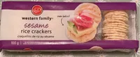 Sesame rice crackers
