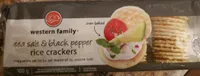 Sea salt and black pepper rice crackers