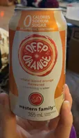 Natural blood orange flavoured sparkling water