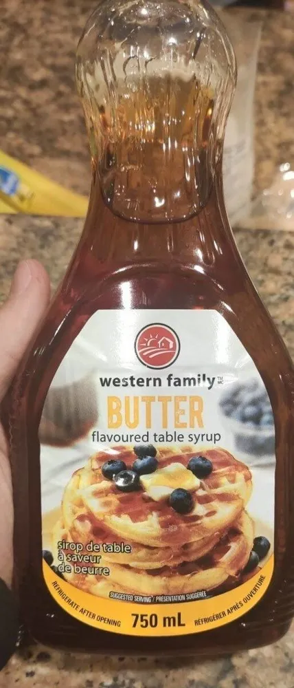 Butter flavoured syrup