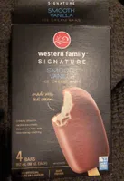 Smooth vanilla ice cream bar