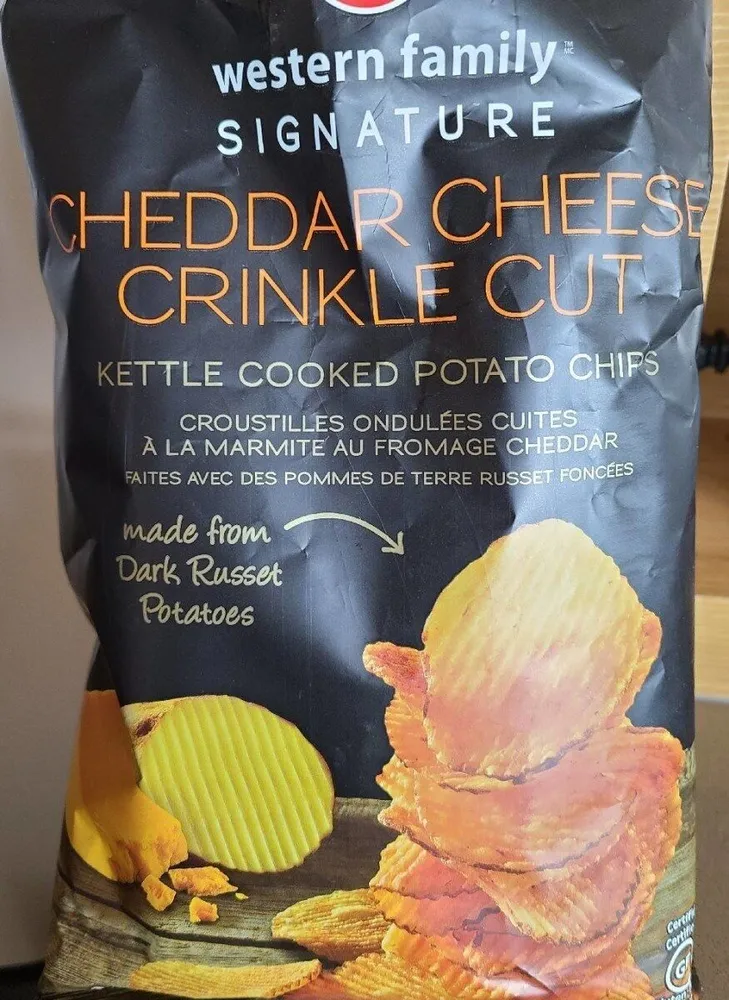 Cheddar cheese crinkle cut