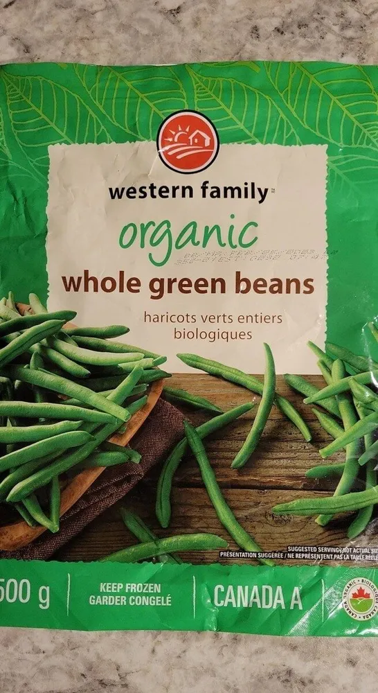 Organic whole green beans