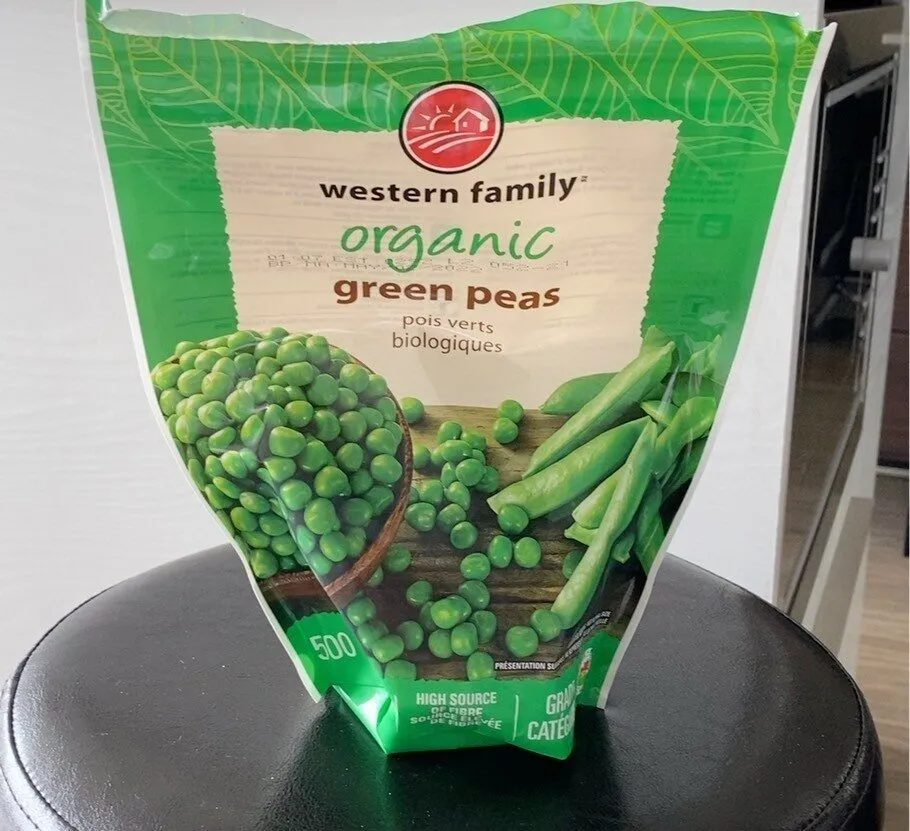Organic green peas