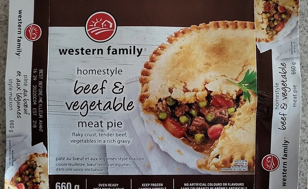Beef and Vegetables Meat Pie