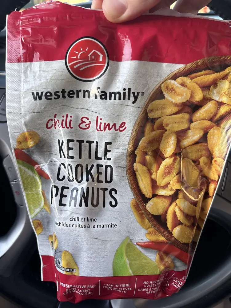 Kettle cooked peanuts