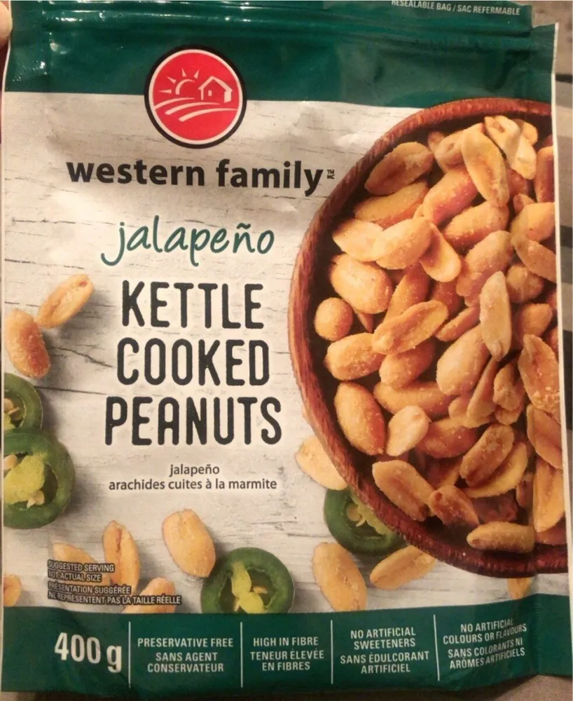 Kettle cooked peanuts