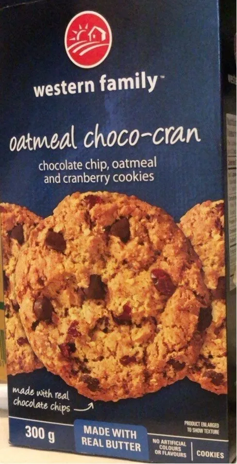 Oatmeal choco-cran cookies