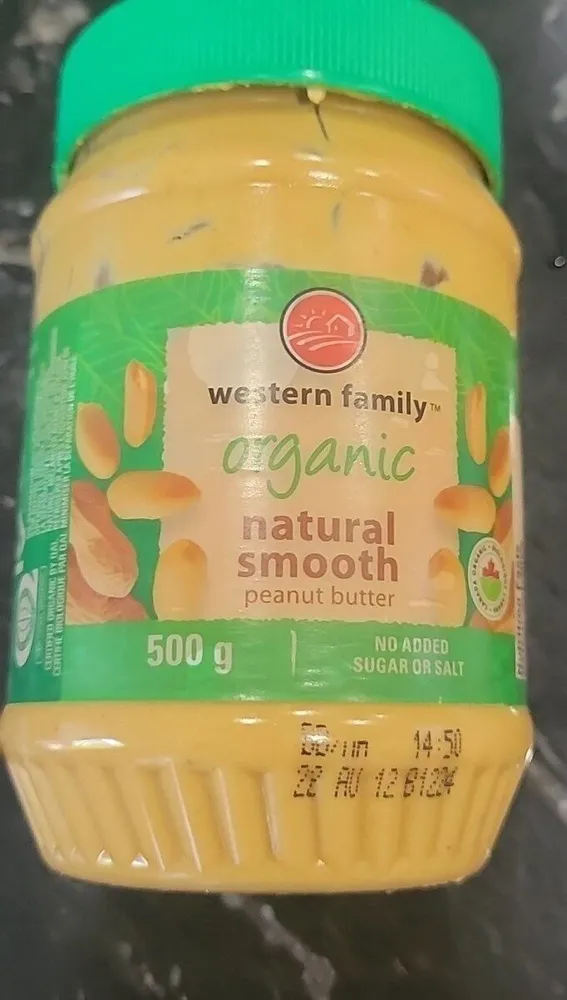 Organic natural smooth peanut buttur