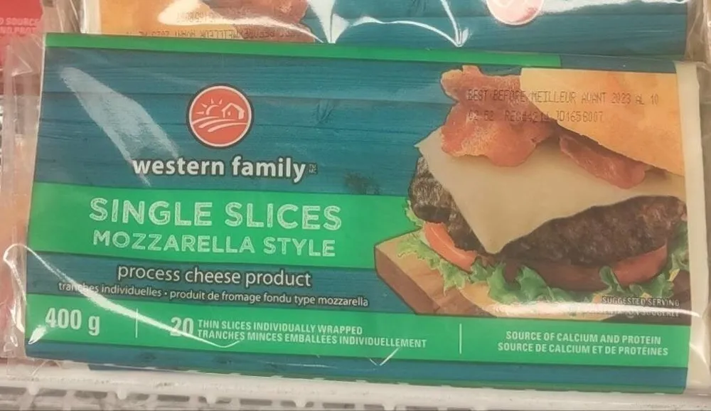single slices mozzarella style