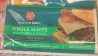 single slices mozzarella style