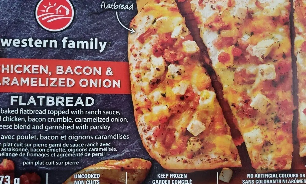 Chicken bacon and caramelized onion