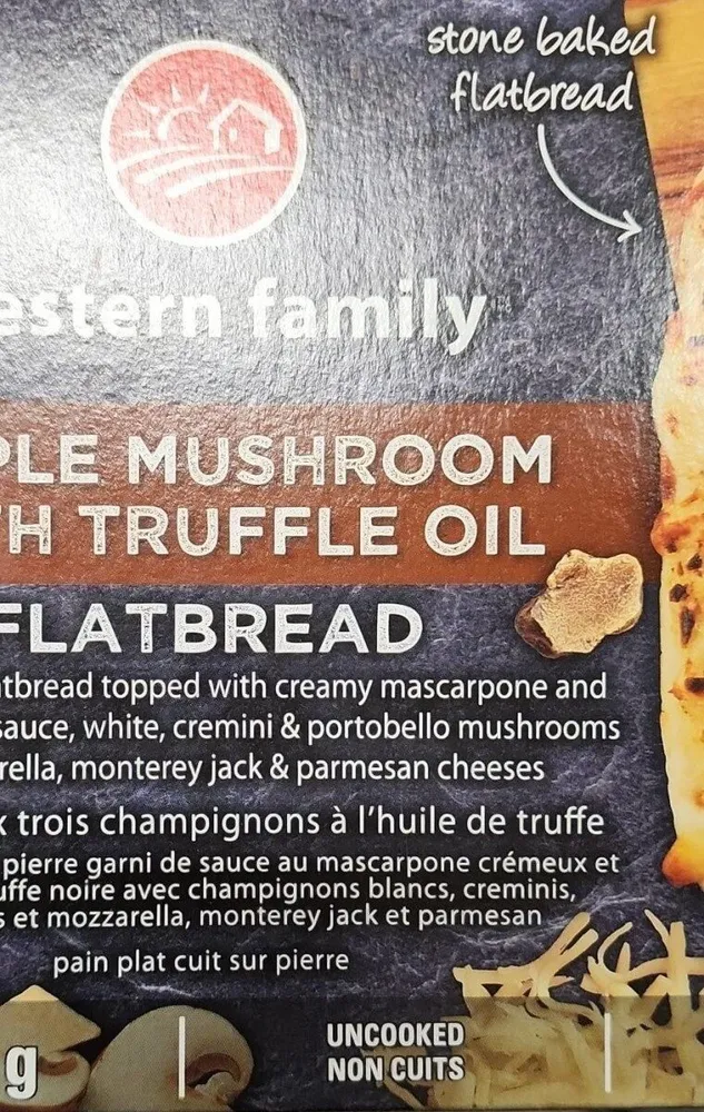 Flatbread triple mushroom
