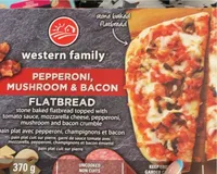Pepperoni, Mushroom & Bacon Pizza