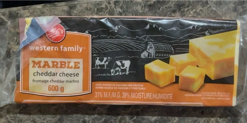 Marble cheddar cheese