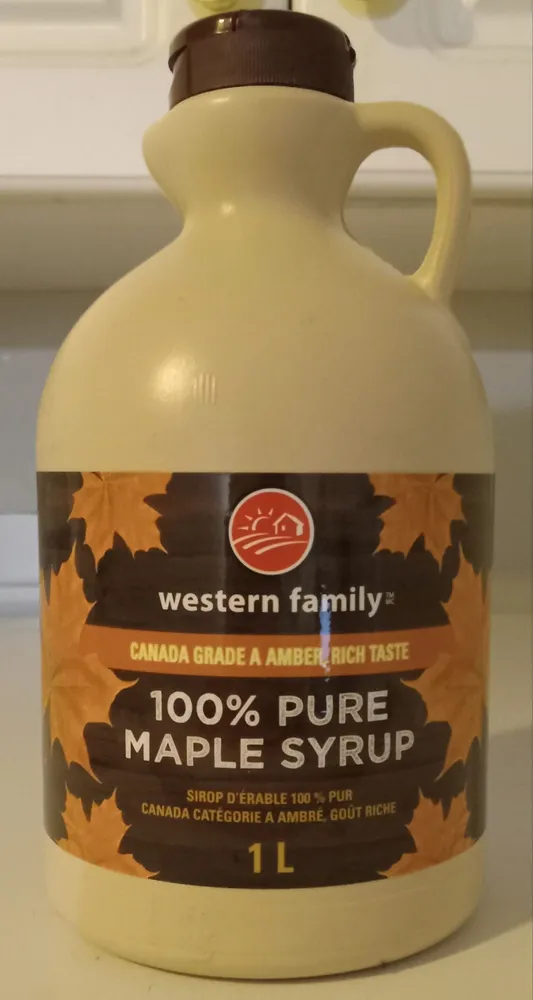 100% Pure Amber Maple Syrup