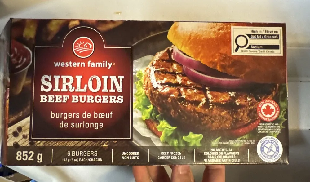 Sirloin Beef Burgers