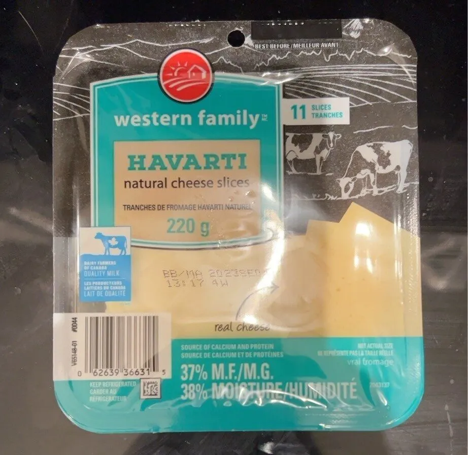 Havarti Cheese Slices