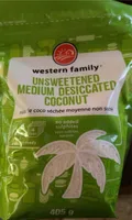 Unsweetened medium coconut
