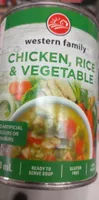 Chicken rice and vegetable soup
