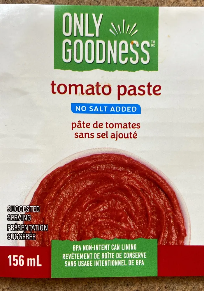 Tomato Paste, No Salt Added