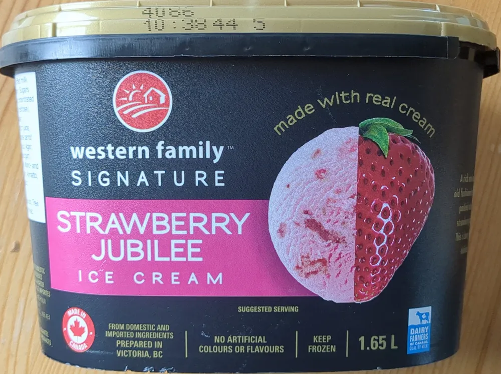 Strawberry Jubilee Ice Cream