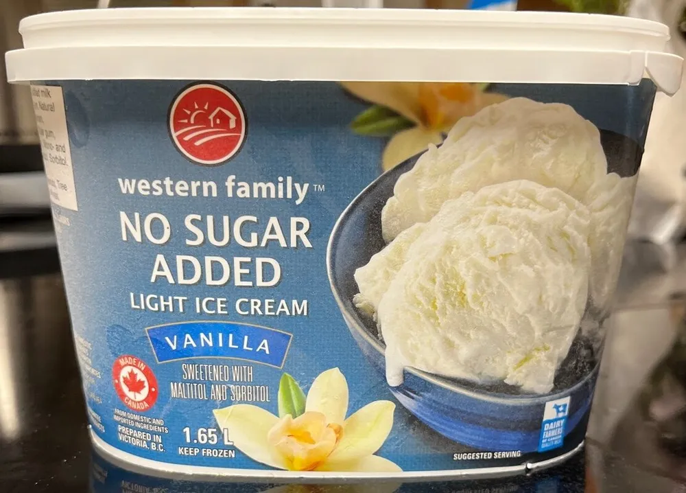 No Sugar Added Light Ice Cream Vanilla
